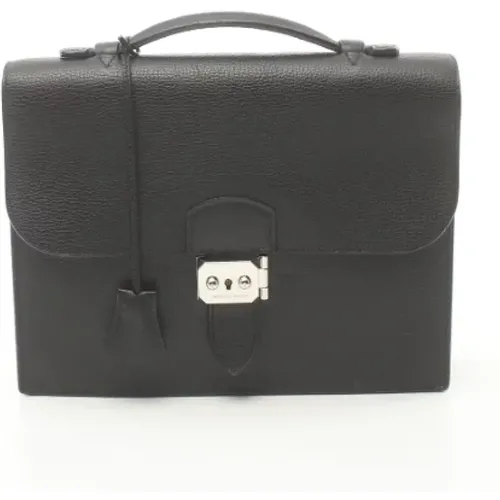 Pre-owned Fabric briefcases , female, Sizes: ONE SIZE - Hermès Vintage - Modalova