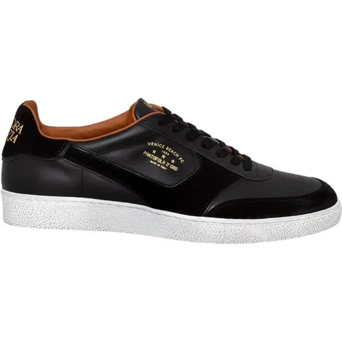 Leather Retro Football Sneakers , male, Sizes: 6 UK, 12 UK - Pantofola D'Oro - Modalova