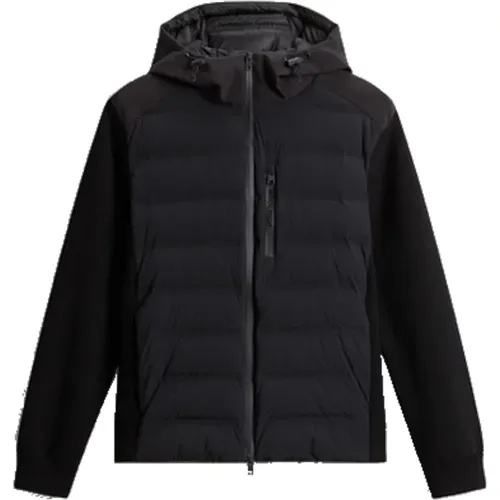 Hybrid Steppjacke mit Kapuze , Herren, Größe: XL - Woolrich - Modalova