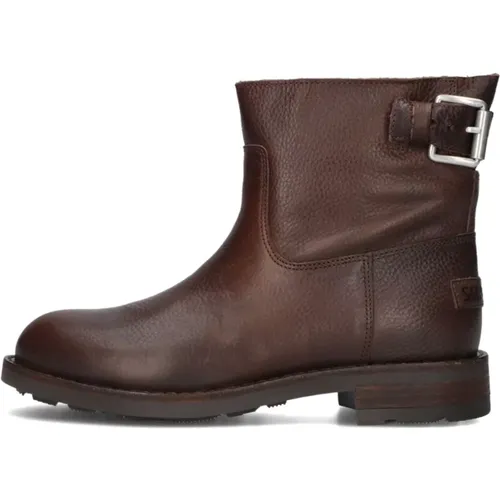 Braune Leder Stiefeletten Shabbies - Shabbies - Modalova