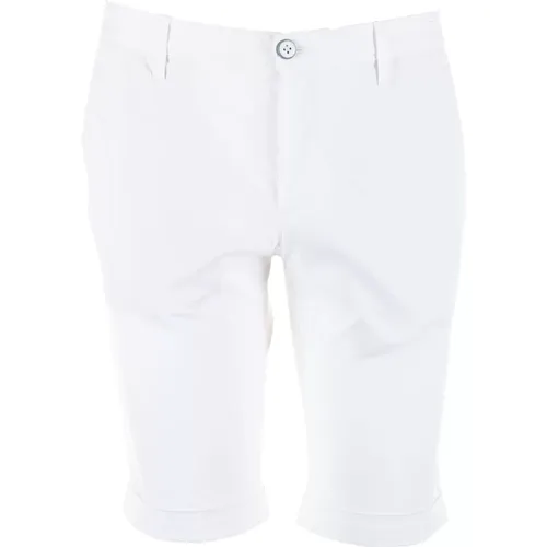 Weiße Bermuda Shorts , Herren, Größe: W38 - Alberto - Modalova