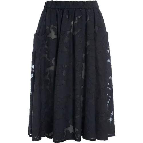 Floral Fil Coupé Skirt , female, Sizes: XL, 2XL, M, S, L - Bitte Kai Rand - Modalova