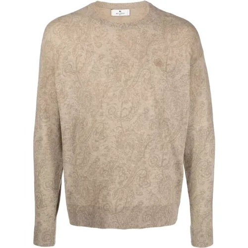 Eleganter Beiger Wollpullover Etro - ETRO - Modalova