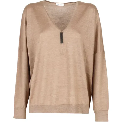 Sweaters - Stylish Collection , female, Sizes: XL - BRUNELLO CUCINELLI - Modalova