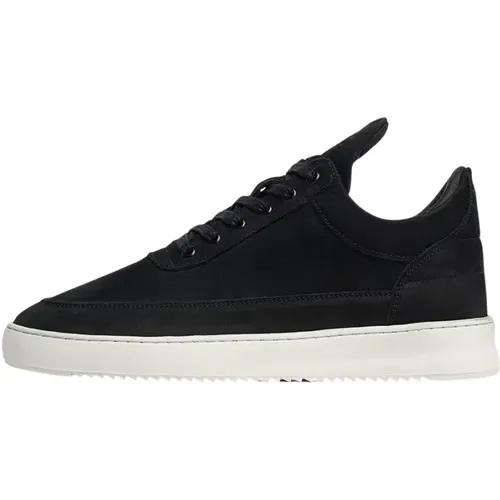 Low Top Ripple Nubuck , male, Sizes: 8 UK, 6 UK, 7 UK, 10 UK, 12 UK, 5 UK - Filling Pieces - Modalova