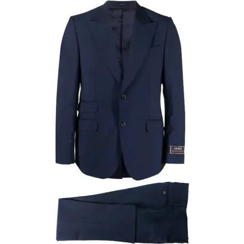 Single-breasted wool-blend suit , male, Sizes: XL - Gucci - Modalova