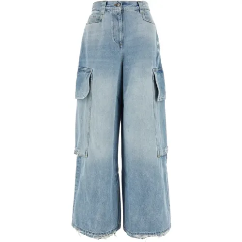 Stylische Jeans für Männer,Vintage Bootcut Jeans mit Ripped-Details - Palm Angels - Modalova