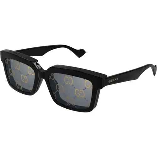 Schwarze Transparente Sonnenbrille Gg1543S Modell , Herren, Größe: 54 MM - Gucci - Modalova