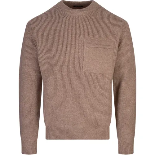 Cashmere Crew Neck Sweater , male, Sizes: L, XL - Ermenegildo Zegna - Modalova