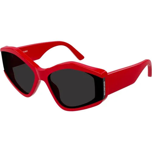 Rot/Graue Sonnenbrille BB0302S,Stylische Sonnenbrille Bb0302S - Balenciaga - Modalova