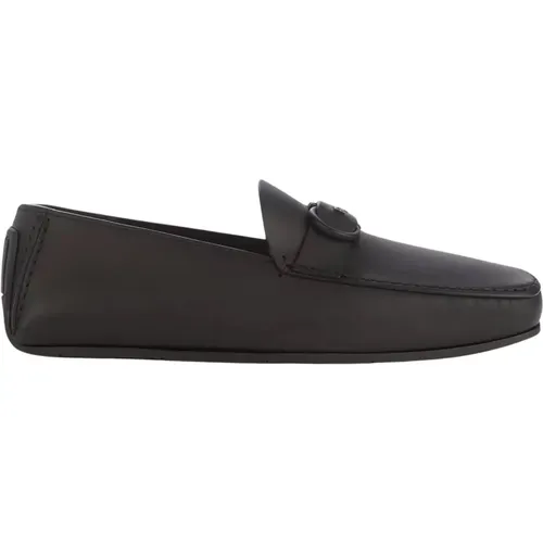 Classic Leather Loafers , male, Sizes: 5 1/2 UK - Salvatore Ferragamo - Modalova