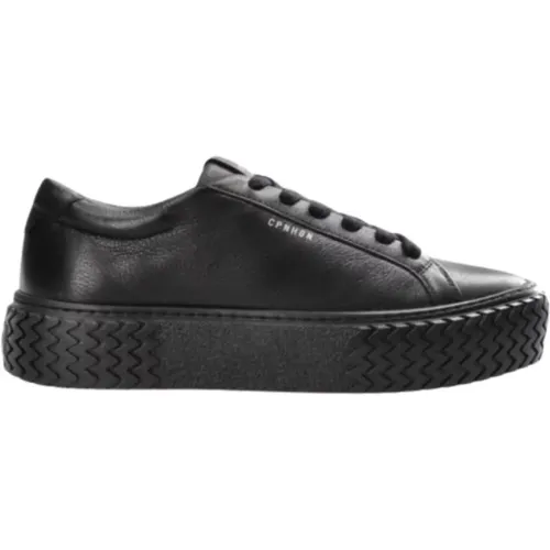 Leder Low-Top Bestickte Sneakers , Damen, Größe: 39 EU - Copenhagen Studios - Modalova