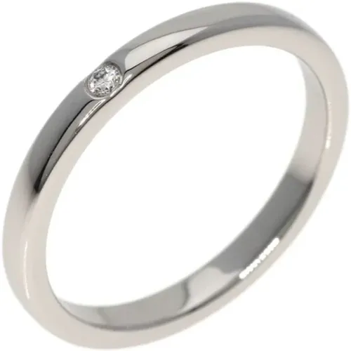 Pre-owned Platinum rings , female, Sizes: ONE SIZE - Cartier Vintage - Modalova