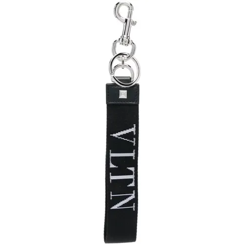 Vltn Logo Keychain , male, Sizes: ONE SIZE - Valentino Garavani - Modalova