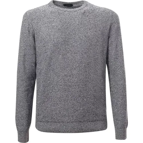Sweaters Grey , male, Sizes: L, 2XL, M - Zanone - Modalova