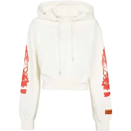 Verstellbare Baumwoll-Hoodie , Damen, Größe: 2XL - Heron Preston - Modalova