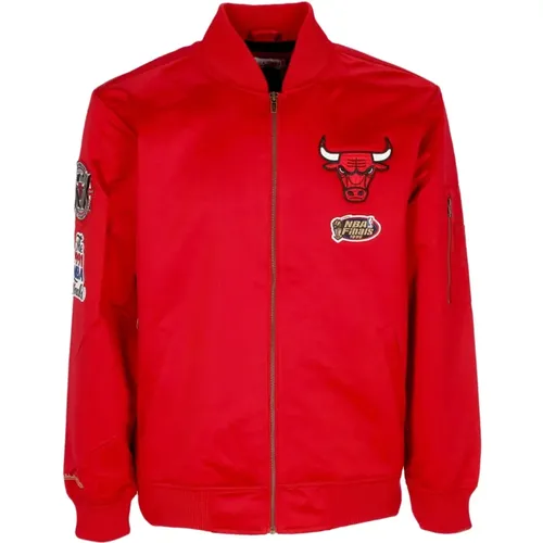 Chicago Bulls NBA Bomber Jacket Lightweight , male, Sizes: XL, M - Mitchell & Ness - Modalova