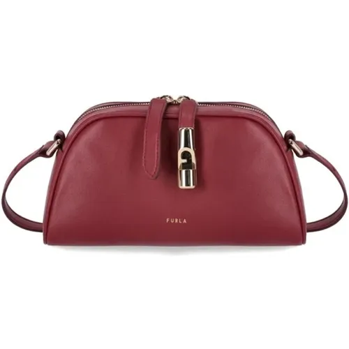 Kirschrote Mini Crossbody Tasche , Damen, Größe: ONE Size - Furla - Modalova