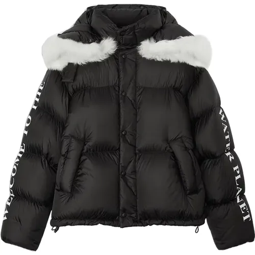 Winter Down Jacket with Eco Fur Detailing , male, Sizes: L - Lanvin - Modalova