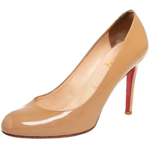 Pre-owned Leather heels , female, Sizes: 4 1/2 UK - Christian Louboutin Pre-owned - Modalova