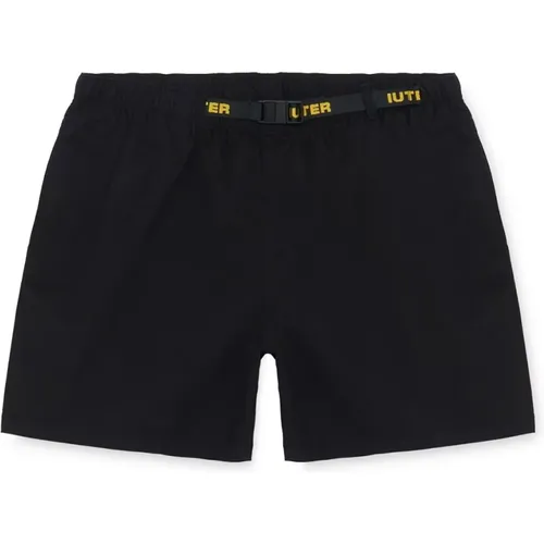 Schwarze Ridge Nylon Bermuda Shorts , Herren, Größe: XS - Iuter - Modalova
