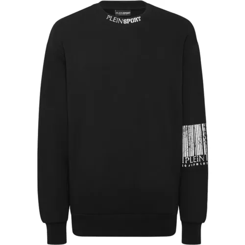 Baumwoll-Sweatshirt mit gesticktem Logo , Herren, Größe: L - Plein Sport - Modalova