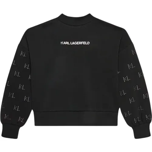 Sweatshirt mit Nieten und Logo-Details - Karl Lagerfeld - Modalova