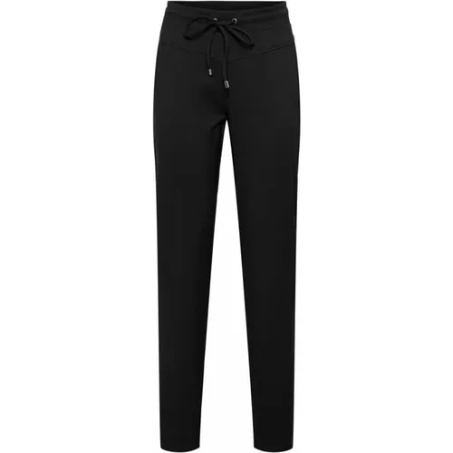 Twill Schwarze Hose mit Details , Damen, Größe: 2XL - &Co Woman - Modalova