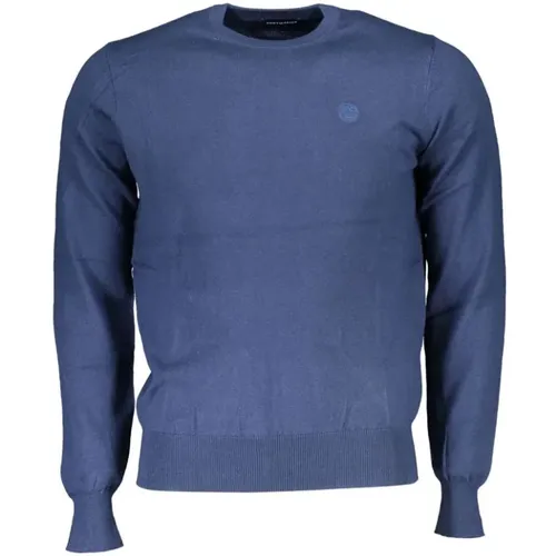 Gemütlicher Blauer Pullover mit Rundhalsausschnitt , Herren, Größe: 2XL - North Sails - Modalova