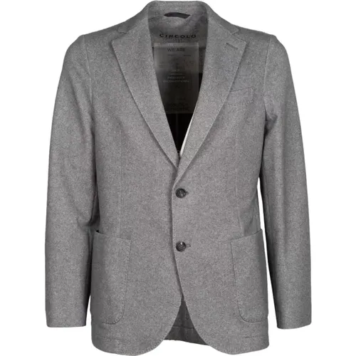 Light Grey Elastic Cotton Jacket , male, Sizes: 2XL - Circolo 1901 - Modalova
