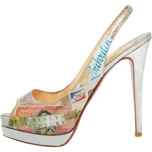 Pre-owned Fabric heels , female, Sizes: 5 1/2 UK - Christian Louboutin Pre-owned - Modalova