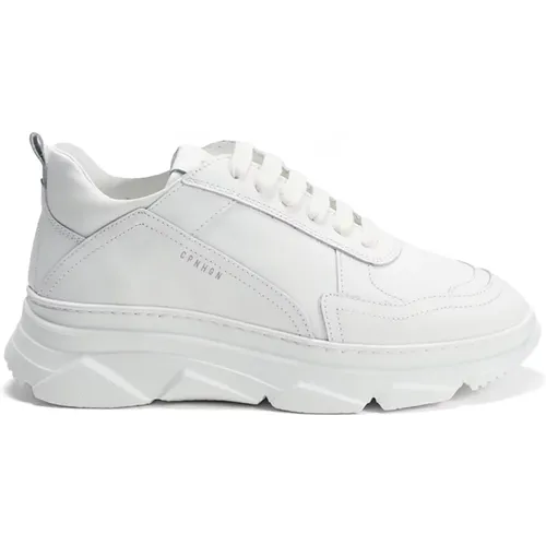 Weiße Leder Plateau-Sneakers , Damen, Größe: 40 EU - Copenhagen Studios - Modalova