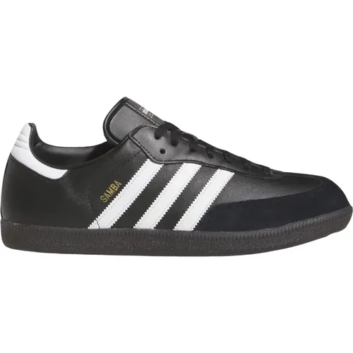 Schwarz Weiß Leder Samba Limited Edition , Herren, Größe: 36 2/3 EU - Adidas - Modalova