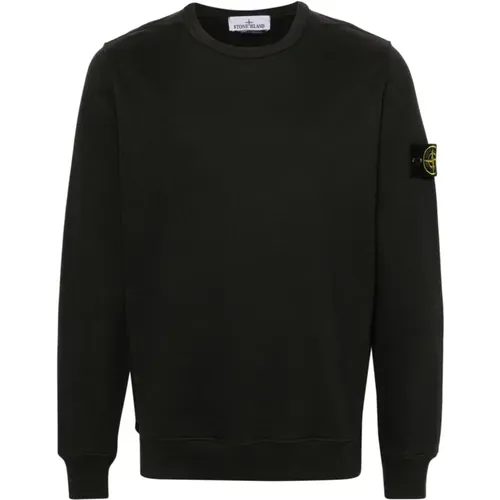 Graue Pullover für Männer,Rundhals-Sweatshirt Basic Style - Stone Island - Modalova