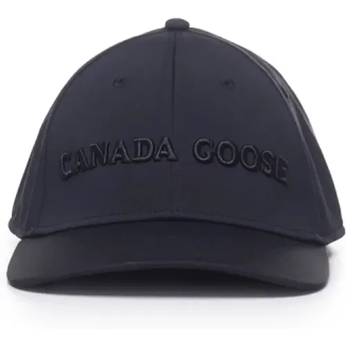 Polyester Hats with Embroidered Writing , male, Sizes: L/XL - Canada Goose - Modalova