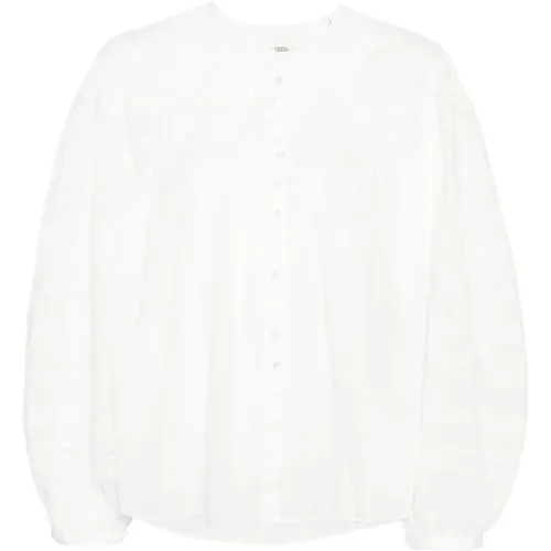 Weiße Hemden mit 5,0 cm Krempe und 55,0 cm Umfang , Damen, Größe: XS - Isabel marant - Modalova