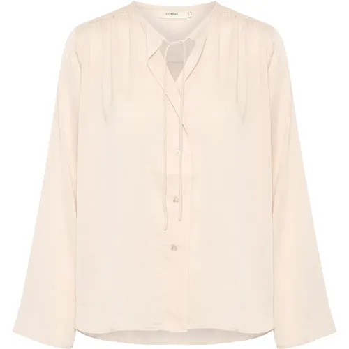 French Nougat Blouse with V-Neck , female, Sizes: 2XS, 2XL, M, L, XS, XL, 3XL, S - InWear - Modalova