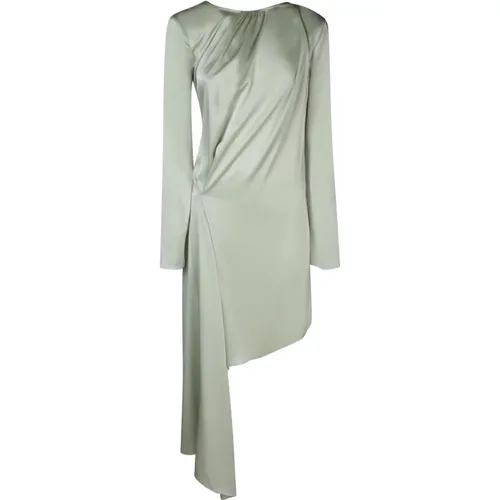 Pleated Flared Sleeve Dress , female, Sizes: 2XS, XS - JW Anderson - Modalova