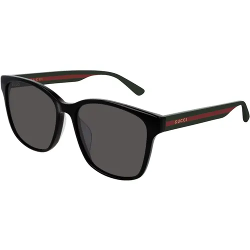 Grey Sunglasses , unisex, Sizes: 56 MM - Gucci - Modalova