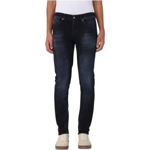 George Denim Washed Pants , male, Sizes: W32, W34, W36, W35, W31 - Dondup - Modalova