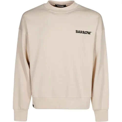 Baumwoll Unisex Pullover mit Logo - BARROW - Modalova