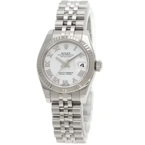 Pre-owned Stainless Steel watches , female, Sizes: ONE SIZE - Rolex Vintage - Modalova