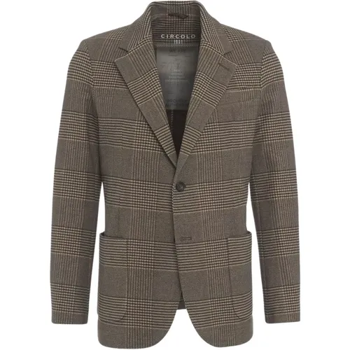 Brauner Blazer Aw24 Herrenmode , Herren, Größe: L - Circolo 1901 - Modalova