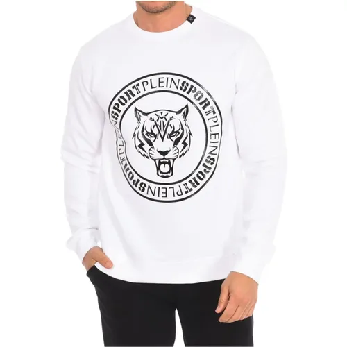 Rundhals-Sweatshirt mit Markendruck , Herren, Größe: 2XL - Plein Sport - Modalova