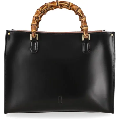 Elettra Leather Handbag , female, Sizes: ONE SIZE - Quarzovivo - Modalova