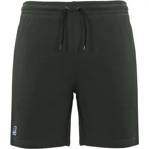 Cotton Shorts with Adjustable Waistband , male, Sizes: 2XL, M, XL, L - K-way - Modalova