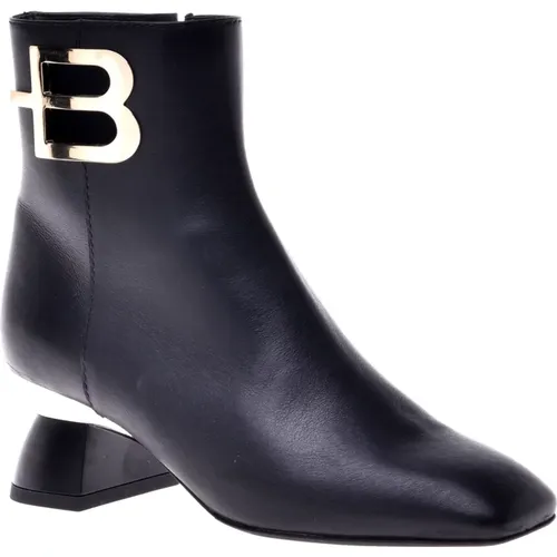 Calf leather ankle boot , female, Sizes: 7 UK, 8 UK, 3 UK - Baldinini - Modalova