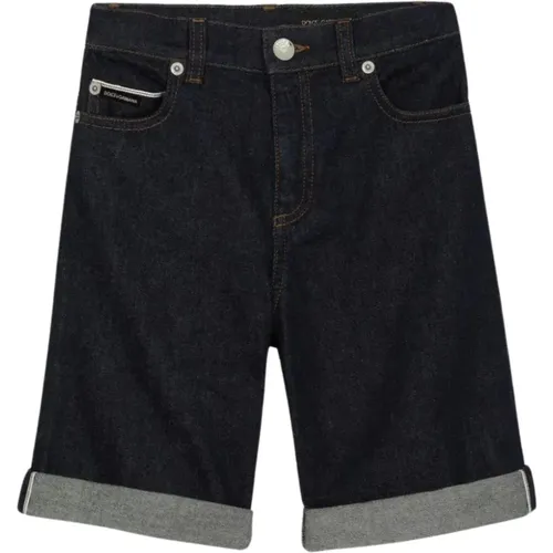 Kinder Denim Bermuda Shorts - Dolce & Gabbana - Modalova