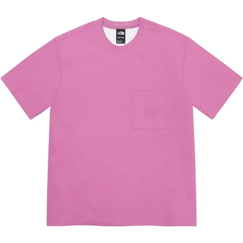 Limited Edition Pigment Printed Pocket Tee , male, Sizes: S, L, M, XL - Supreme - Modalova