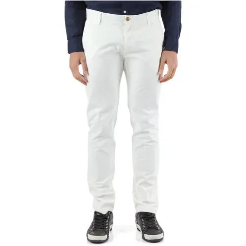 Stretch Cotton Pants with Button and Zip Closure , male, Sizes: S, L, 2XL, XL, M - At.P.Co - Modalova